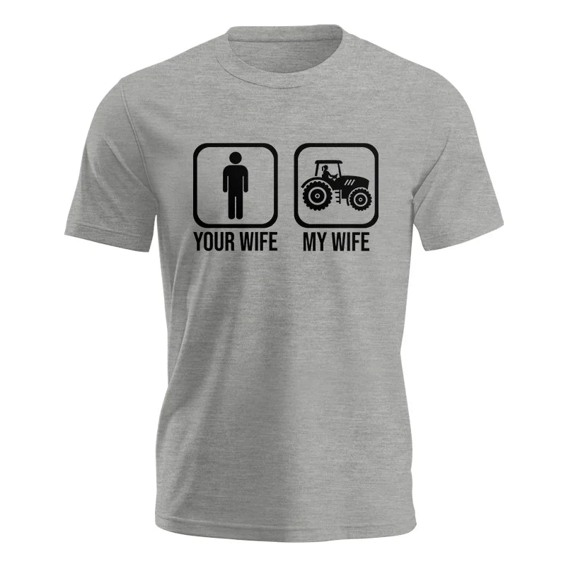 My Wife Is Cooler Than Yours Funny Farm Tractor 2 - Unisex Jersey Short Sleeve Tee