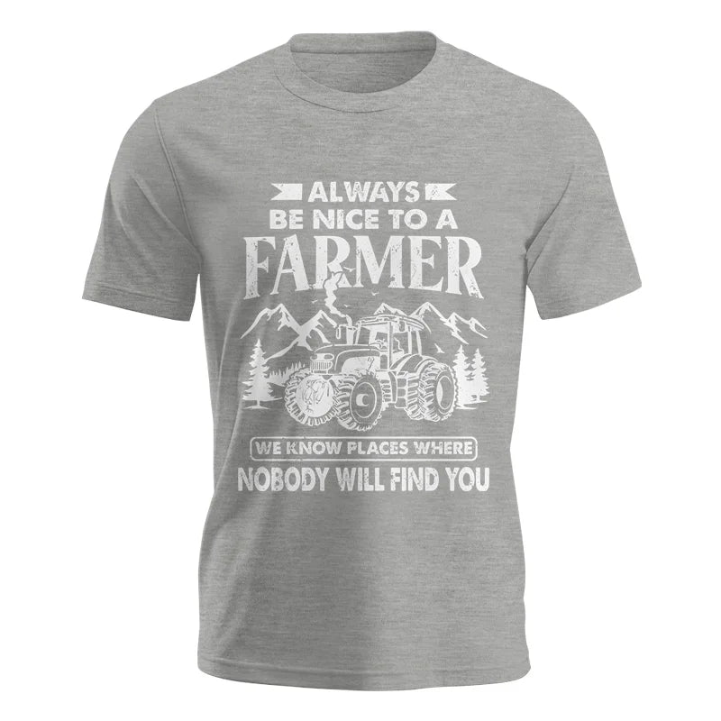 Image of Nice Farmer Funny Tractor Rancher Farming - Unisex Jersey Short Sleeve Tee