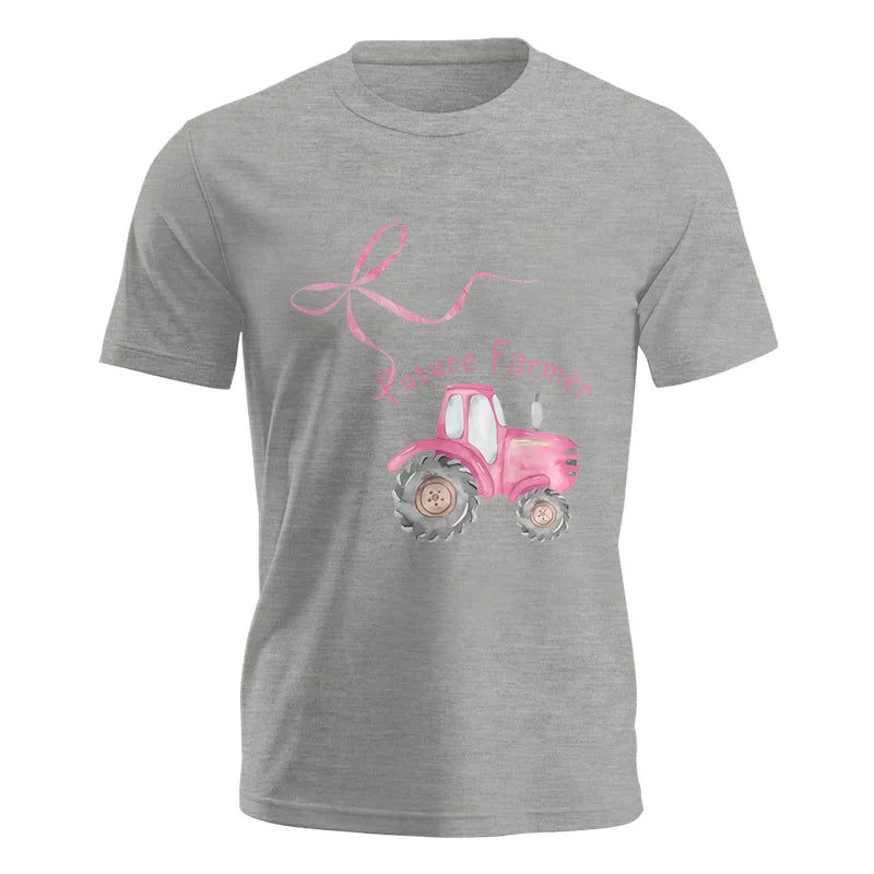 Pink Bow Cute Tractor - Unisex Jersey Short Sleeve Tee