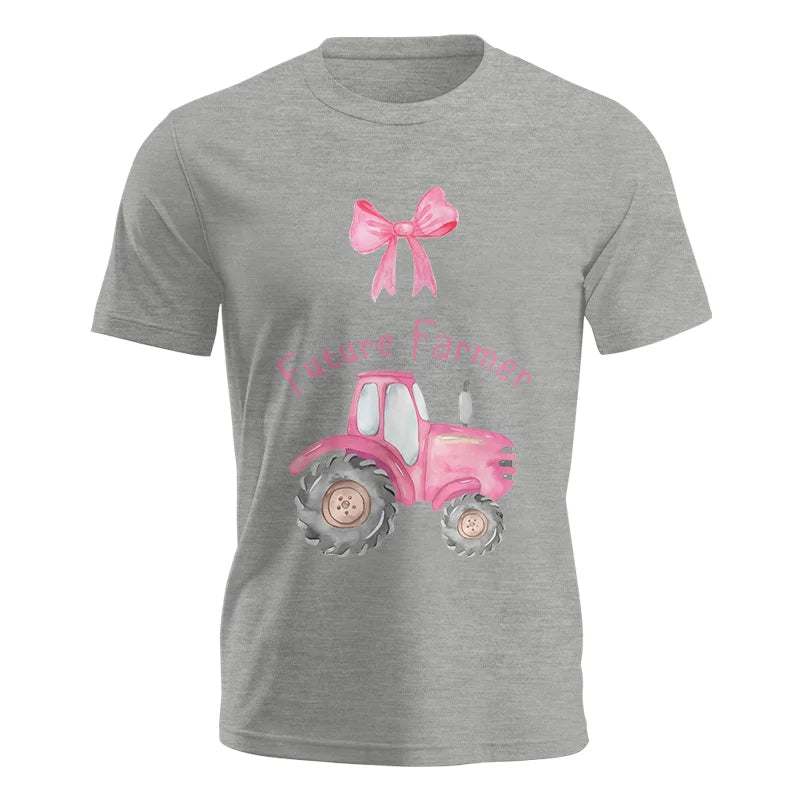 Pink Tractor For Future Farmer - Unisex Jersey Short Sleeve Tee