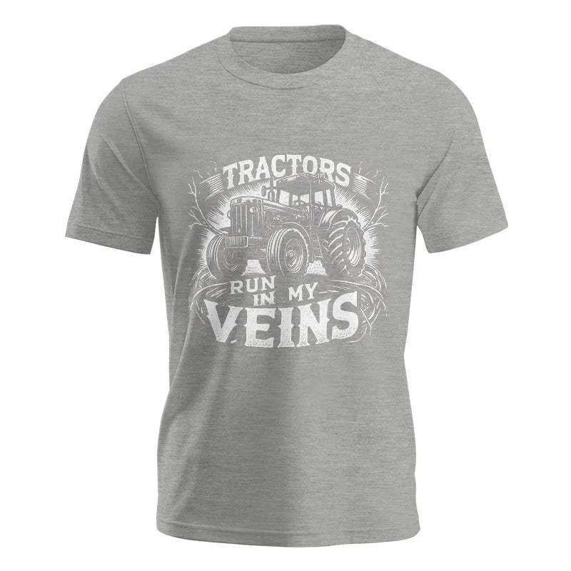 Tractors Run In My Veins - Unisex Jersey Short Sleeve Tee