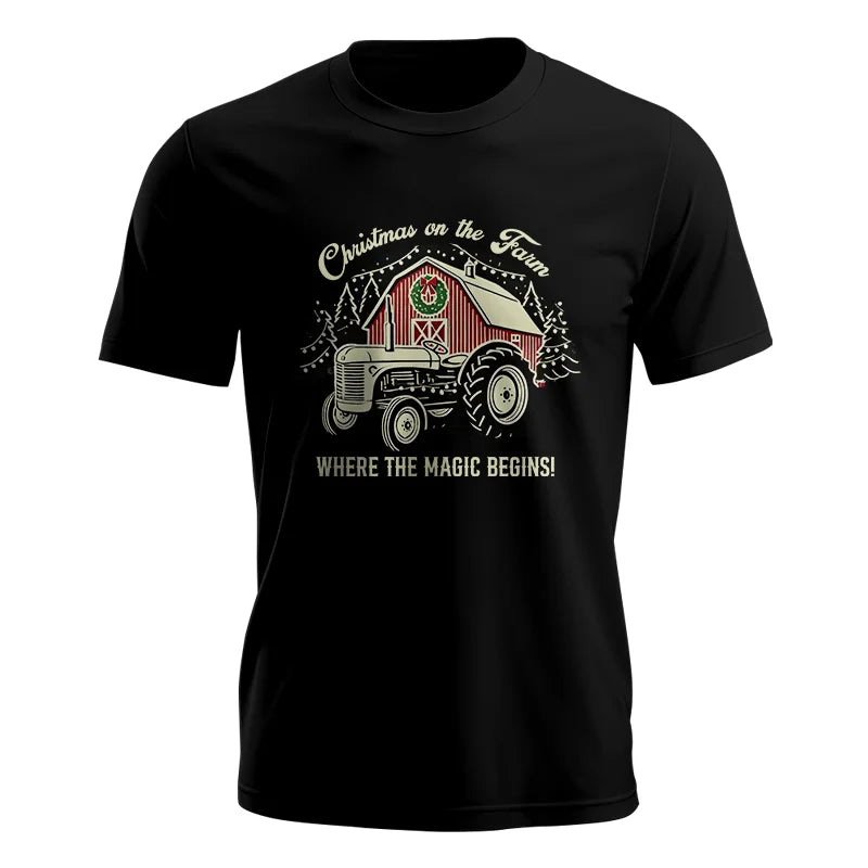 Christmas on the Farm Where the Magic Begins! 3 - Unisex Jersey Short Sleeve Tee