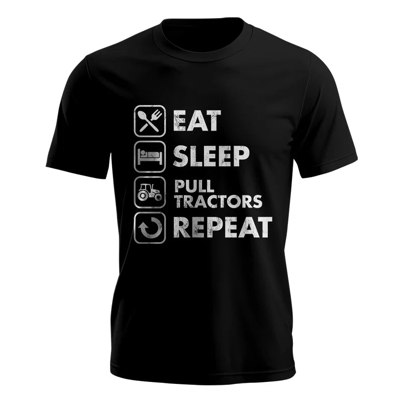 Image of Eat Sleep Pull Tractors Repeat - Unisex Jersey Short Sleeve Tee