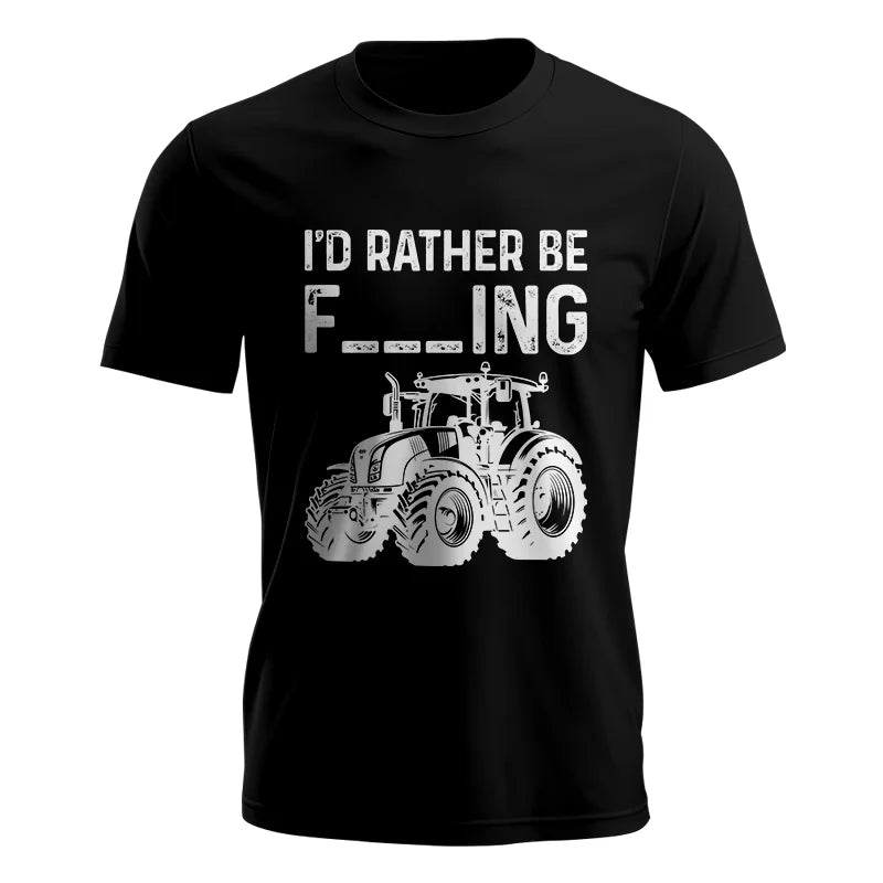 Image of Funny I Would Rather Be Farming Tractor 2 - Unisex Jersey Short Sleeve Tee