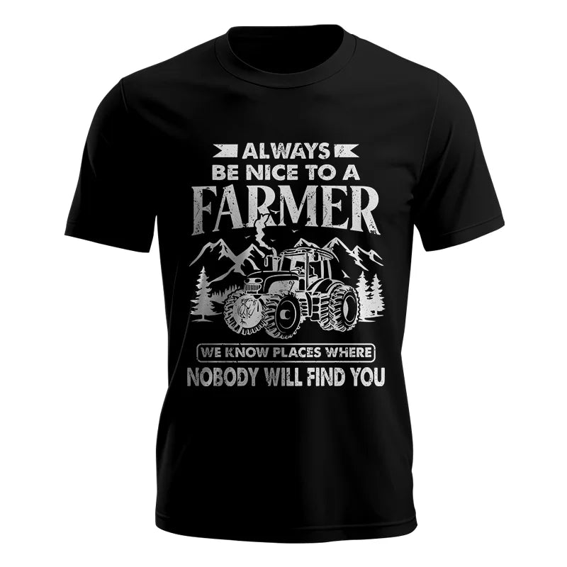 Nice Farmer Funny Tractor Rancher Farming - Unisex Jersey Short Sleeve Tee