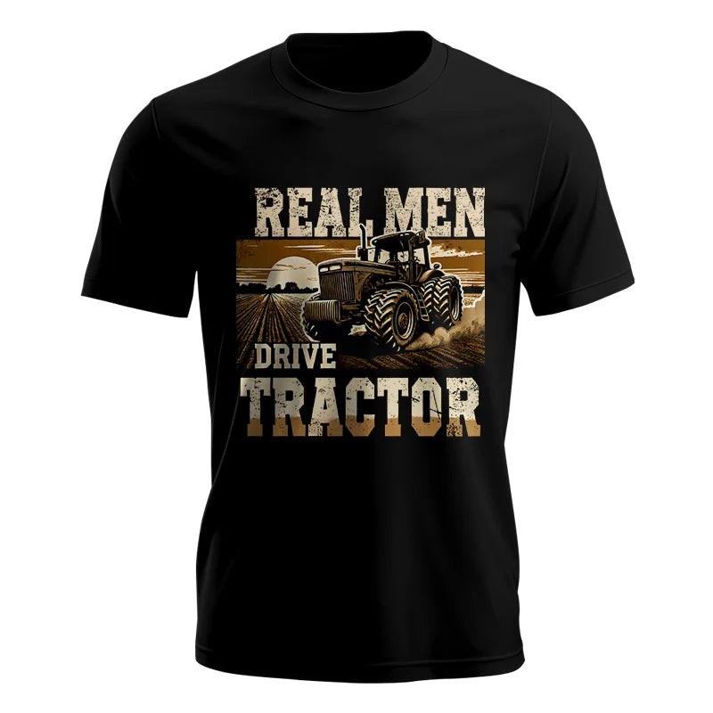 Image of Real Men Drive Tractor - Unisex Jersey Short Sleeve Tee