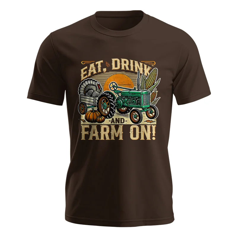 Eat Drink and Farm On - Unisex Jersey Short Sleeve Tee