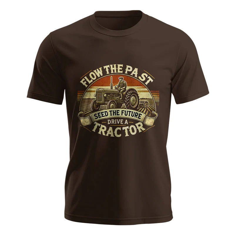 Image of Flow The Past Seed The Future Drive A Tractor - Unisex Jersey Short Sleeve Tee