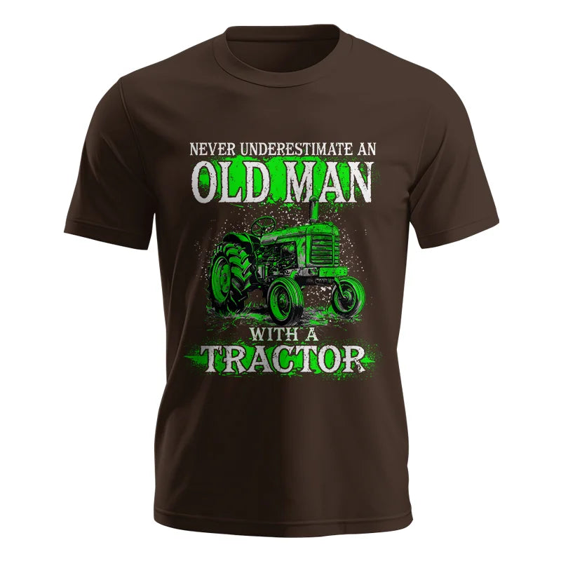 Funny Quote Never Underestimate Old Man Tractor - Unisex Jersey Short Sleeve Tee