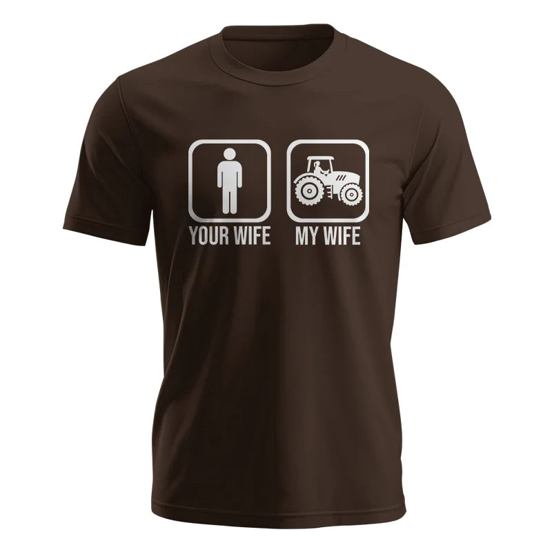 Image of My Wife Is Cooler Than Yours Funny Farm Tractor 1 - Unisex Jersey Short Sleeve Tee