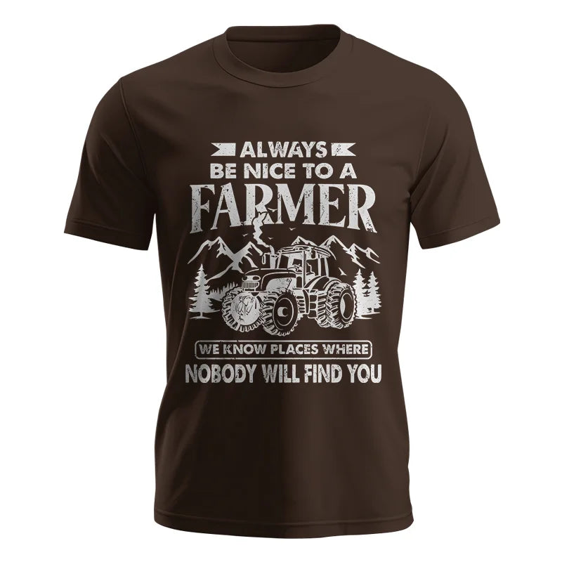 Nice Farmer Funny Tractor Rancher Farming - Unisex Jersey Short Sleeve Tee