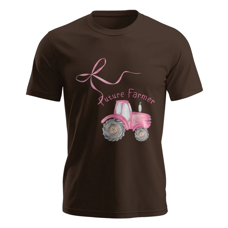 Image of Pink Bow Cute Tractor - Unisex Jersey Short Sleeve Tee