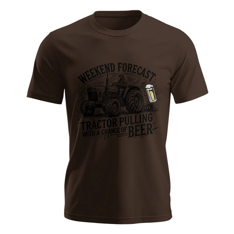 Image of Tractor With A Chance Of Beer - Unisex Jersey Short Sleeve Tee