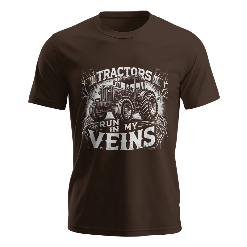 Tractors Run In My Veins - Unisex Jersey Short Sleeve Tee