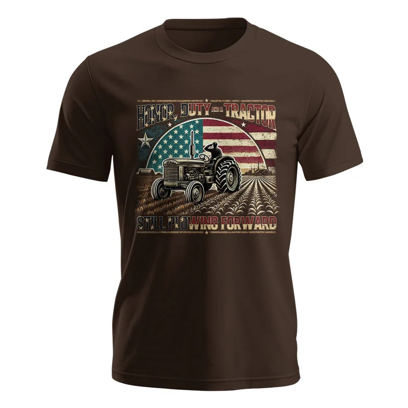 Image of Veteran Farmer Honor Duty And A Tractor 1 - Unisex Jersey Short Sleeve Tee