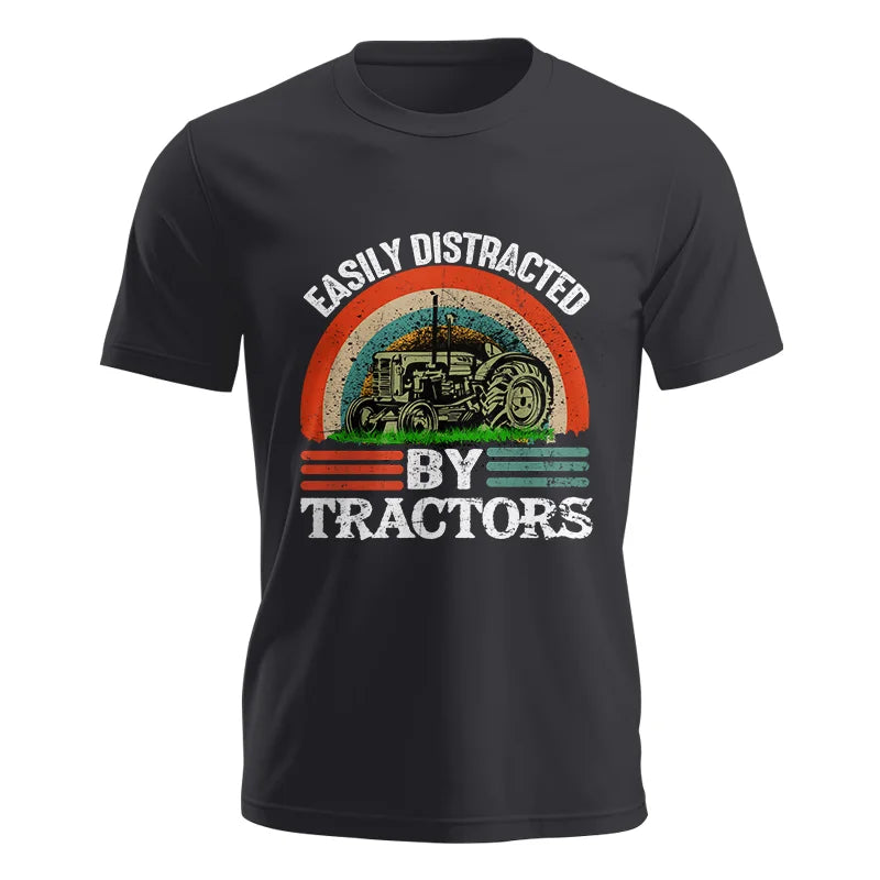 Easily Distracted By Tractors - Unisex Jersey Short Sleeve Tee