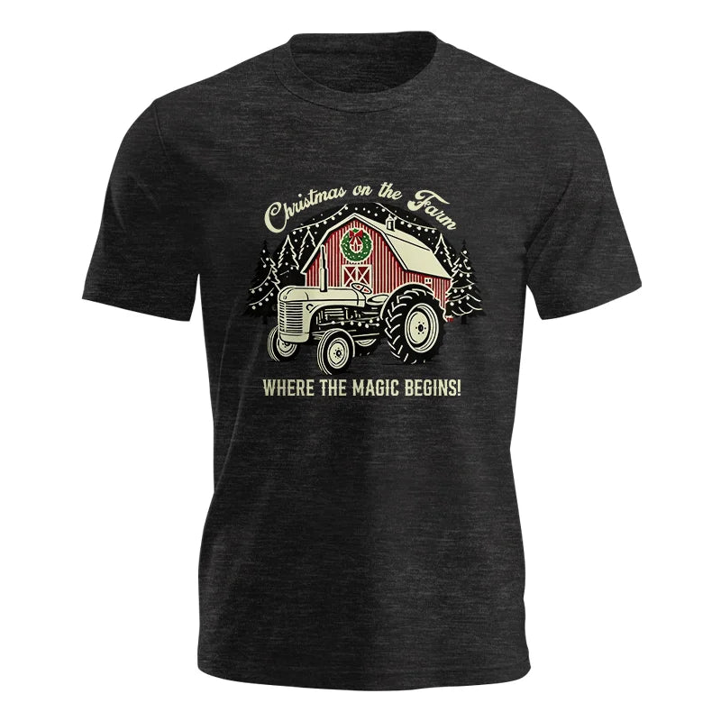 Christmas on the Farm Where the Magic Begins! 3 - Unisex Jersey Short Sleeve Tee