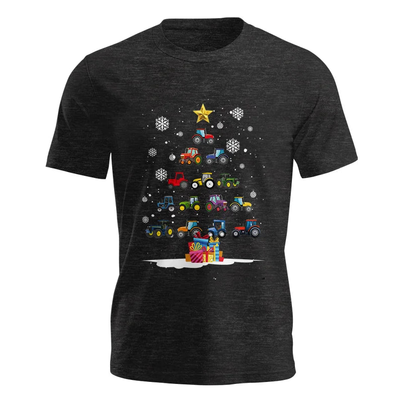 Christmas Tractor Tree - Unisex Jersey Short Sleeve Tee