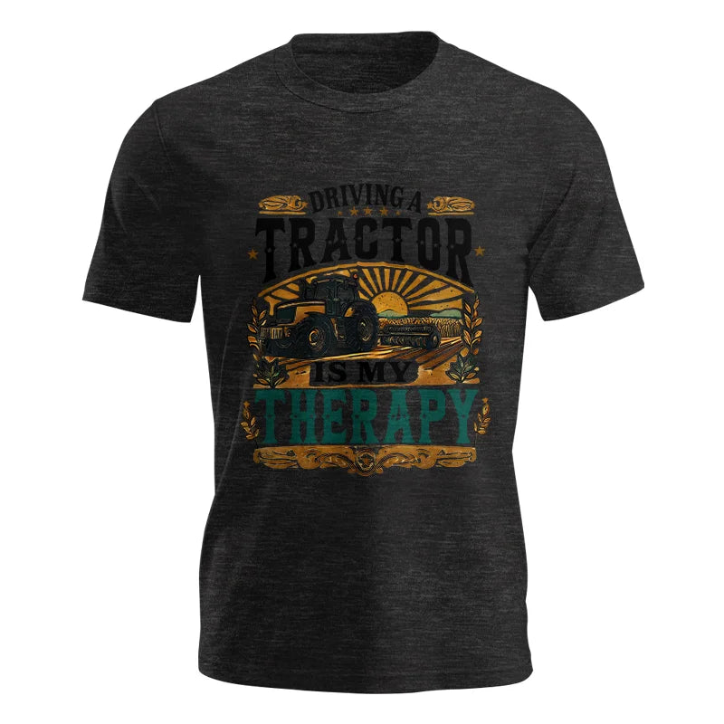 Image of Driving A Tractor Is My Therapy - Unisex Jersey Short Sleeve Tee