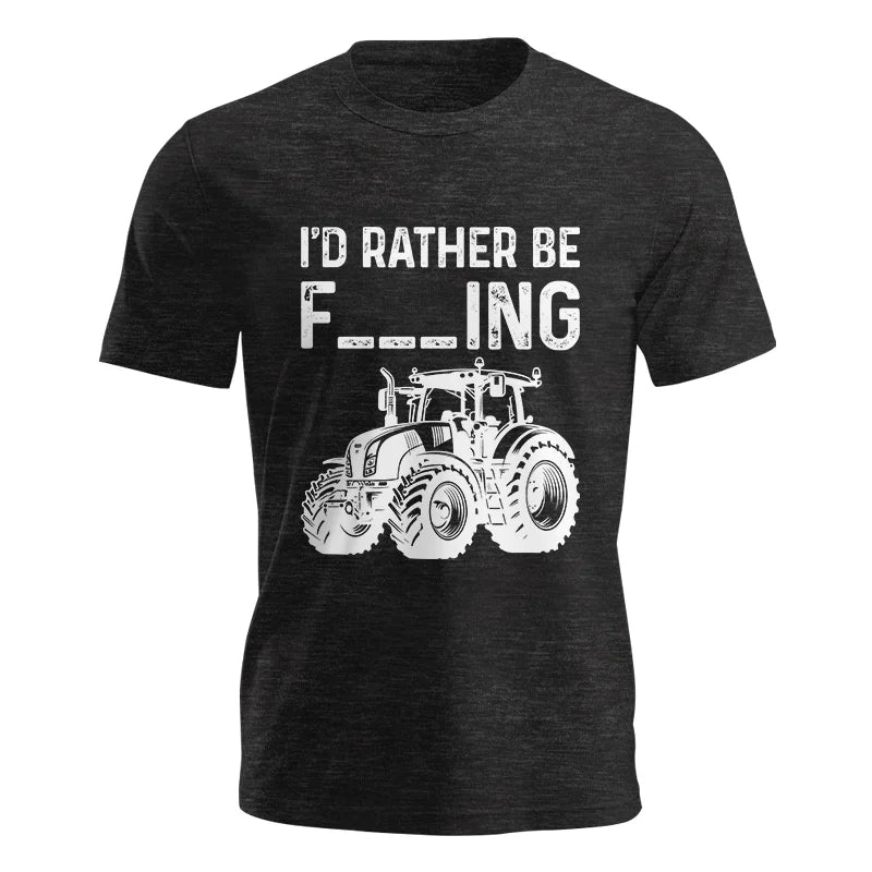 Image of Funny I Would Rather Be Farming Tractor 2 - Unisex Jersey Short Sleeve Tee