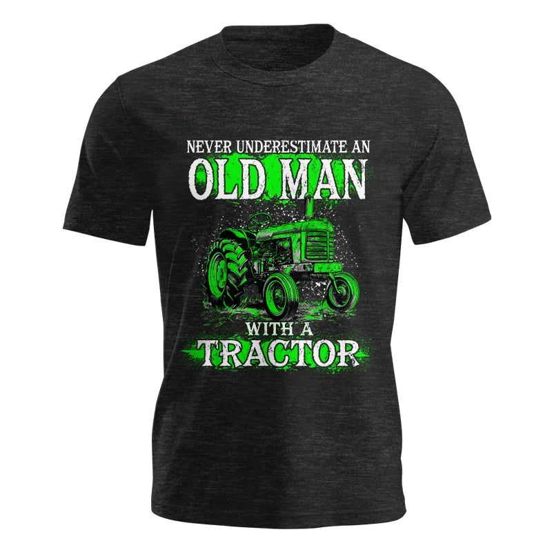 Funny Quote Never Underestimate Old Man Tractor - Unisex Jersey Short Sleeve Tee