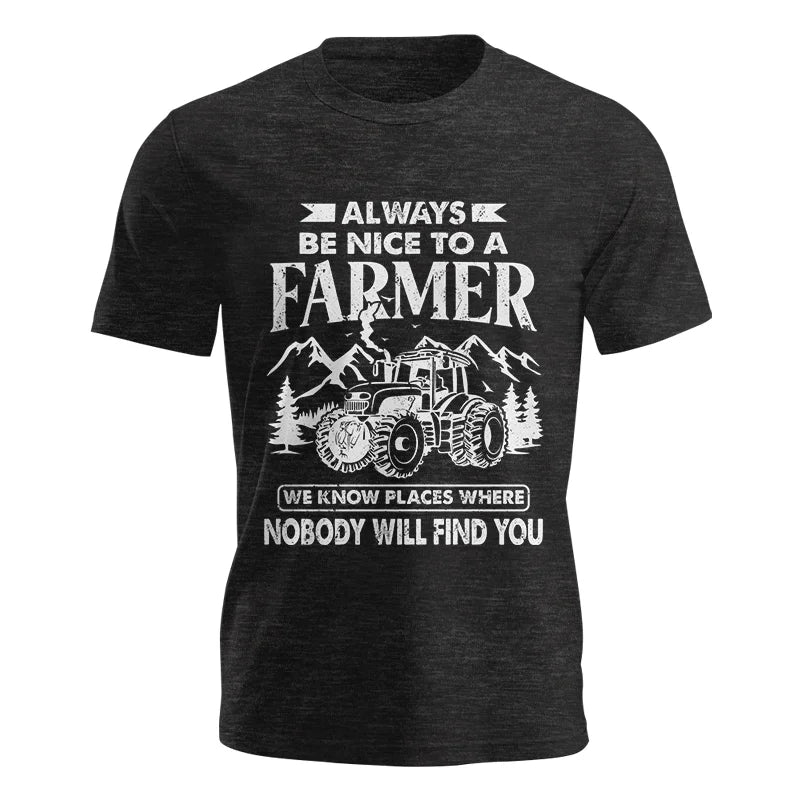 Image of Nice Farmer Funny Tractor Rancher Farming - Unisex Jersey Short Sleeve Tee