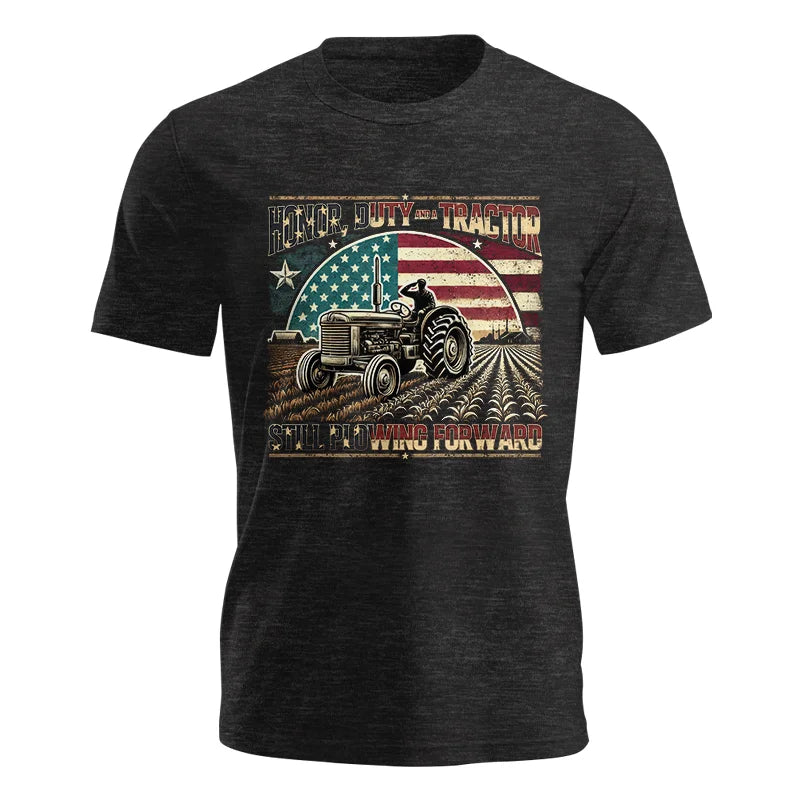 Image of Veteran Farmer Honor Duty And A Tractor 1 - Unisex Jersey Short Sleeve Tee