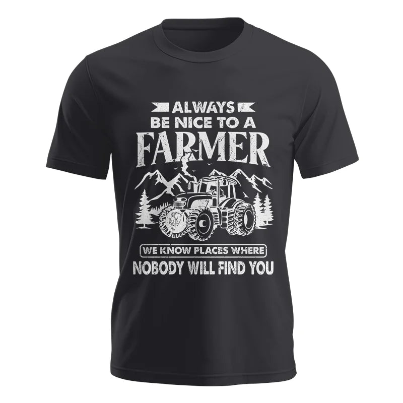 Nice Farmer Funny Tractor Rancher Farming - Unisex Jersey Short Sleeve Tee