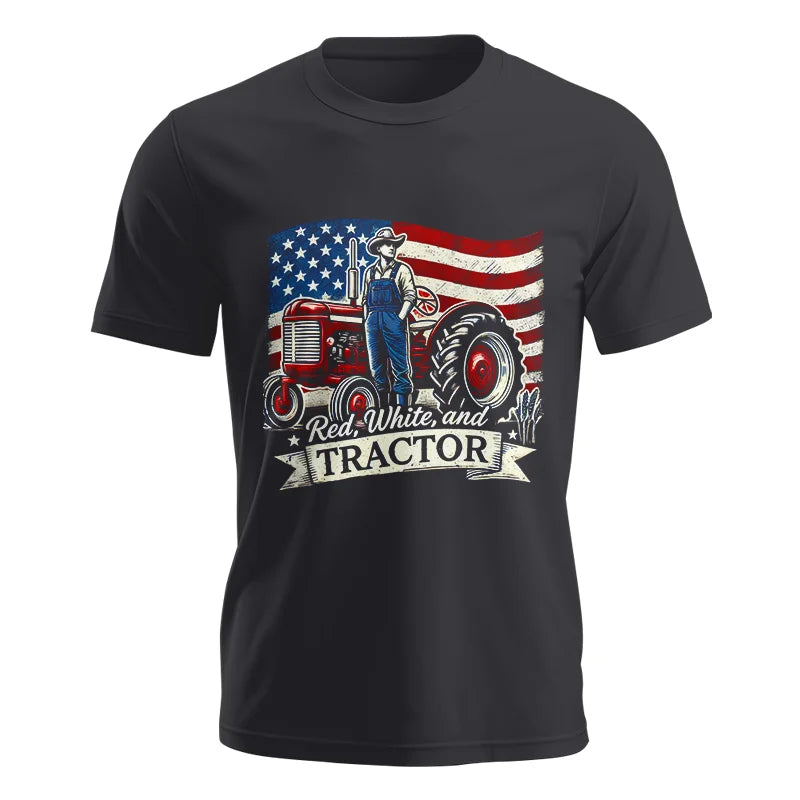 Red White And Tractor - Unisex Jersey Short Sleeve Tee