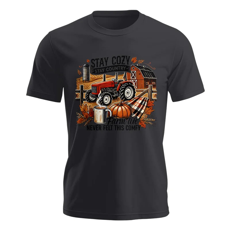 Image of Stay Cozy_Stay Country_Farm Life Never Felt This Comfy - Unisex Jersey Short Sleeve Tee