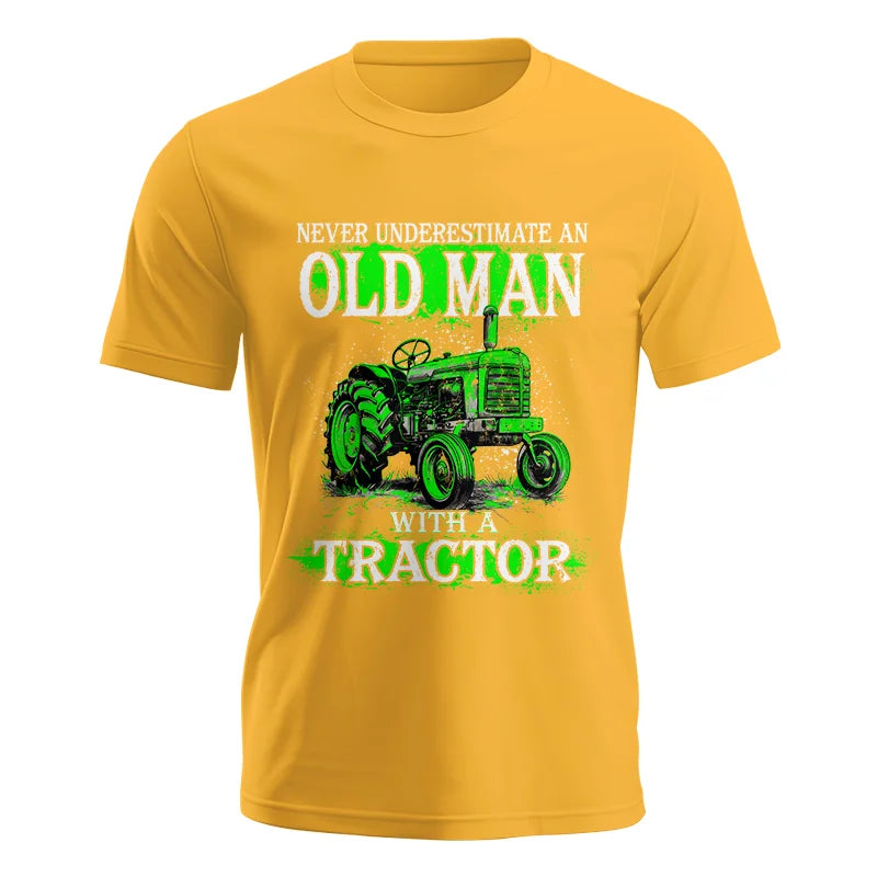 Funny Quote Never Underestimate Old Man Tractor - Unisex Jersey Short Sleeve Tee