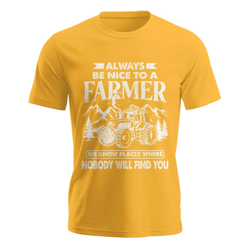 Image of Nice Farmer Funny Tractor Rancher Farming - Unisex Jersey Short Sleeve Tee