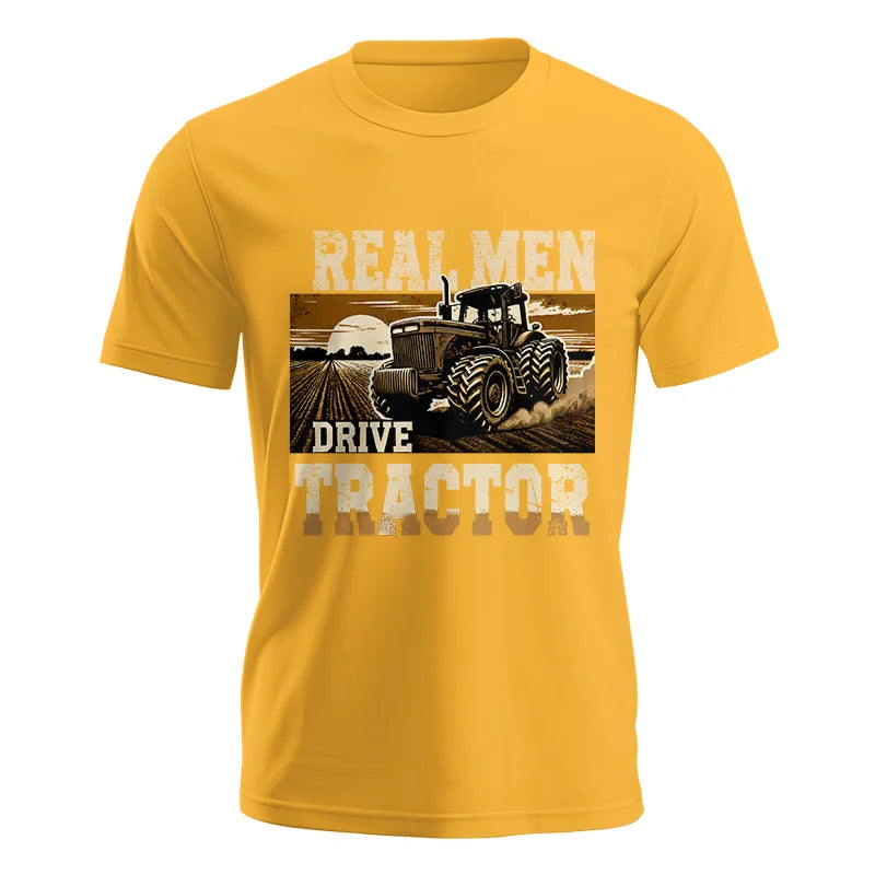 Image of Real Men Drive Tractor - Unisex Jersey Short Sleeve Tee