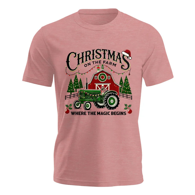 Image of Christmas on the Farm Where the Magic Begins! 5 - Unisex Jersey Short Sleeve Tee