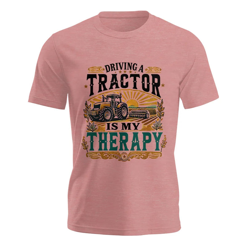 Driving A Tractor Is My Therapy - Unisex Jersey Short Sleeve Tee