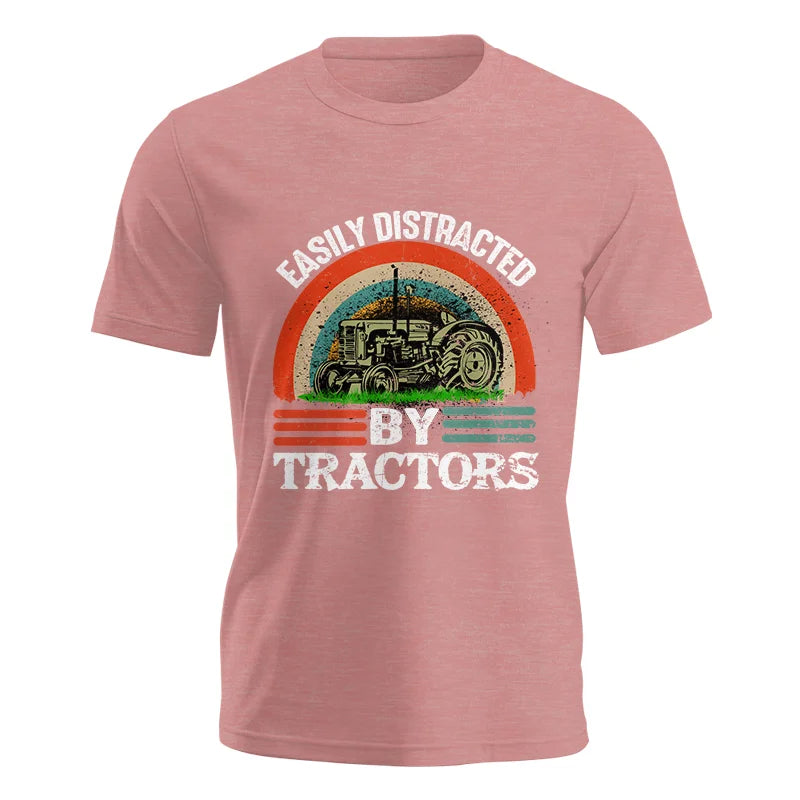 Easily Distracted By Tractors - Unisex Jersey Short Sleeve Tee