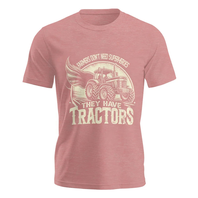 Image of Farmers Don’t Need Superheroes They Have Tractors - Unisex Jersey Short Sleeve Tee