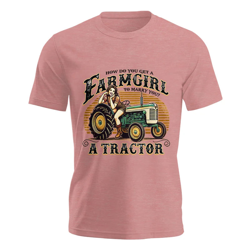 Image of Get A Farmgirl To Marry You_A Tractor - Unisex Jersey Short Sleeve Tee