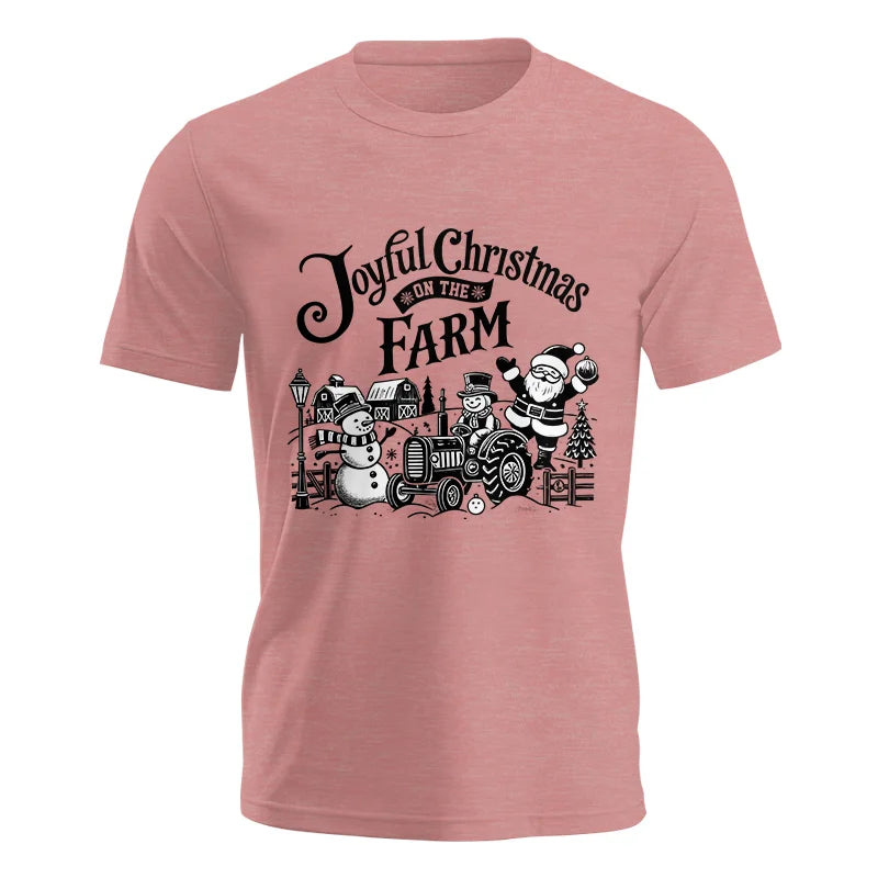 Image of Joyful Christmas On The Farm 1 - Unisex Jersey Short Sleeve Tee