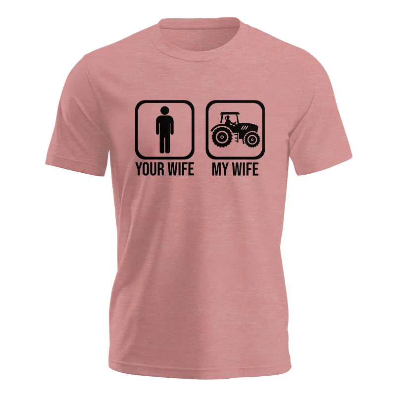 My Wife Is Cooler Than Yours Funny Farm Tractor 2 - Unisex Jersey Short Sleeve Tee