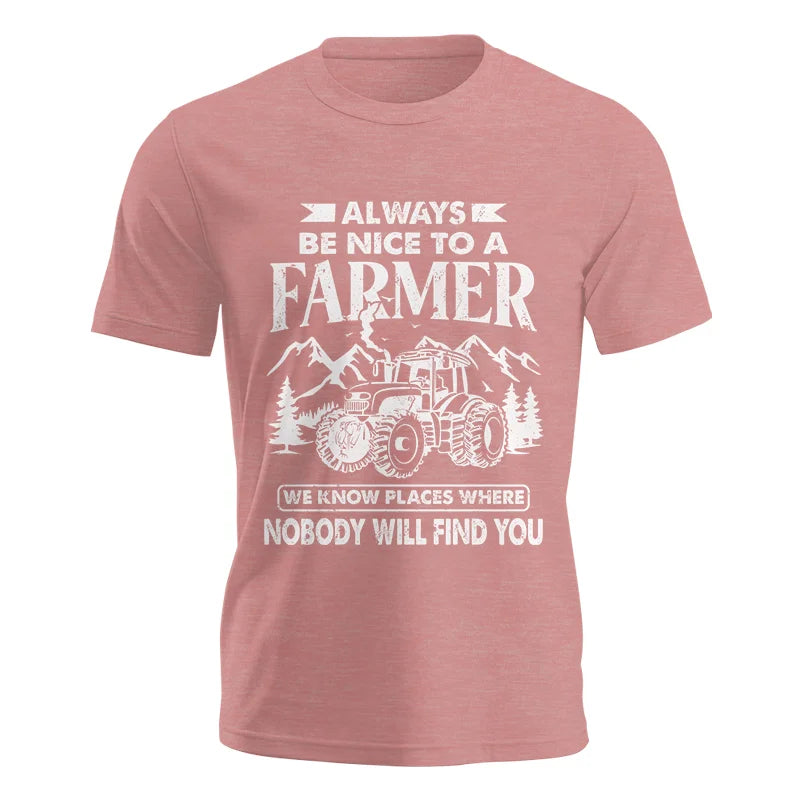 Image of Nice Farmer Funny Tractor Rancher Farming - Unisex Jersey Short Sleeve Tee