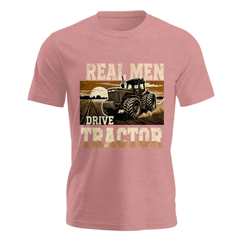 Image of Real Men Drive Tractor - Unisex Jersey Short Sleeve Tee