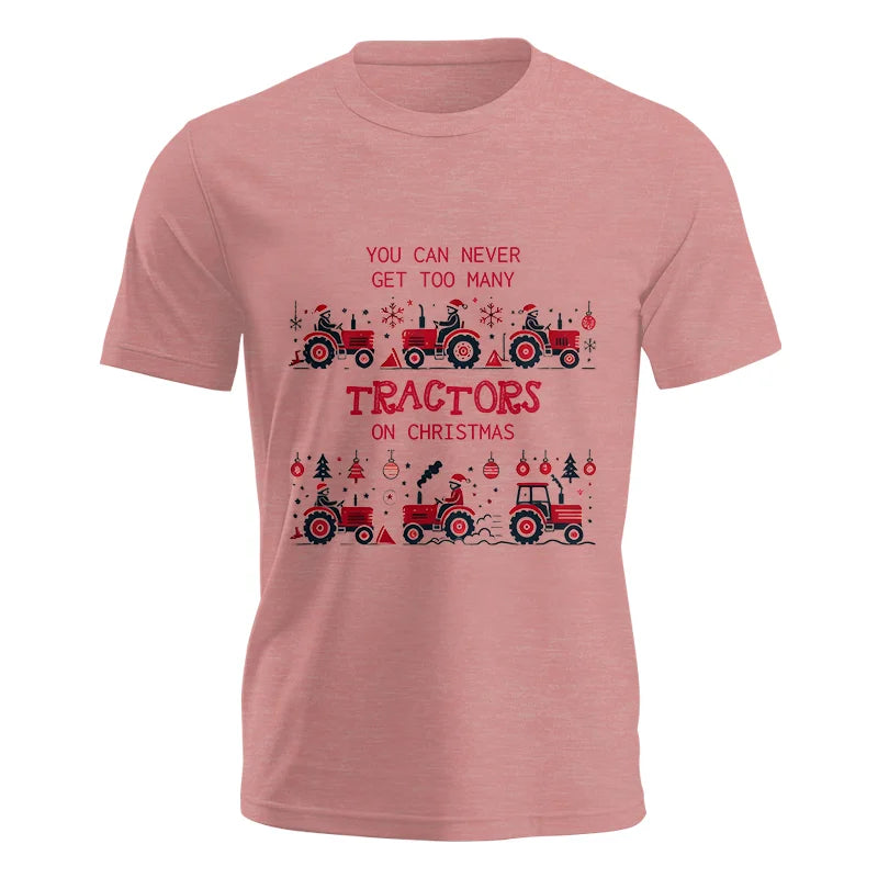 Image of You Can Never Get Too Many Tractors On Christmas 2 - Unisex Jersey Short Sleeve Tee