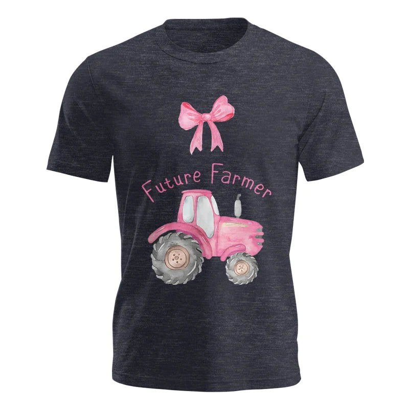 Pink Tractor For Future Farmer - Unisex Jersey Short Sleeve Tee