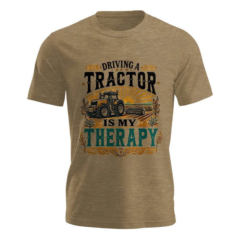 Image of Driving A Tractor Is My Therapy - Unisex Jersey Short Sleeve Tee