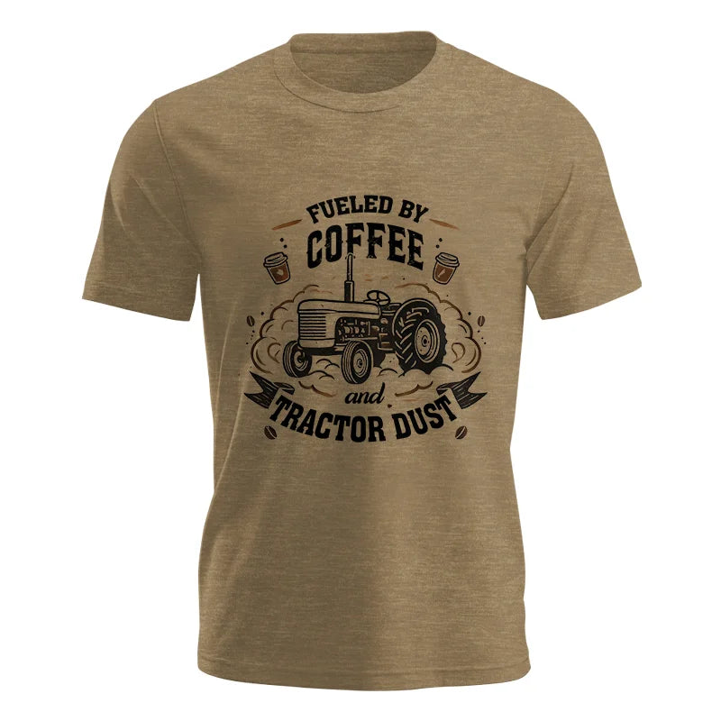 Fueled By Coffee And Tractor Dust - Unisex Jersey Short Sleeve Tee