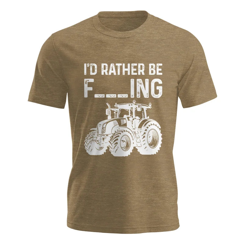 Image of Funny I Would Rather Be Farming Tractor 2 - Unisex Jersey Short Sleeve Tee