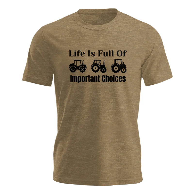 Image of Life Is Full Of Important Choices 22 - Unisex Jersey Short Sleeve Tee