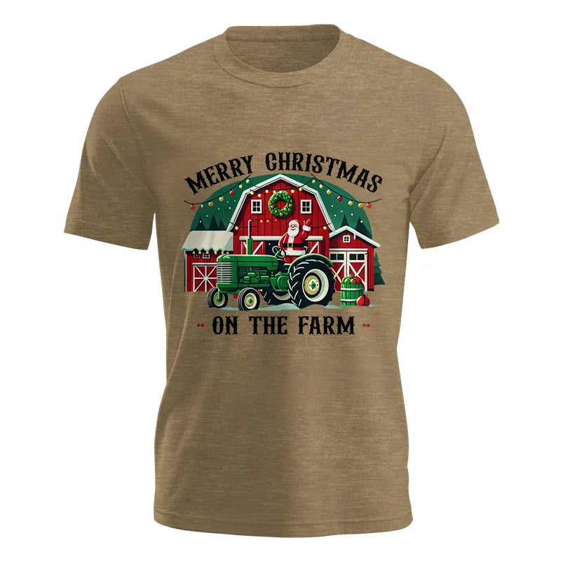 Image of Merry Christmas On The Farm 1 - Unisex Jersey Short Sleeve Tee