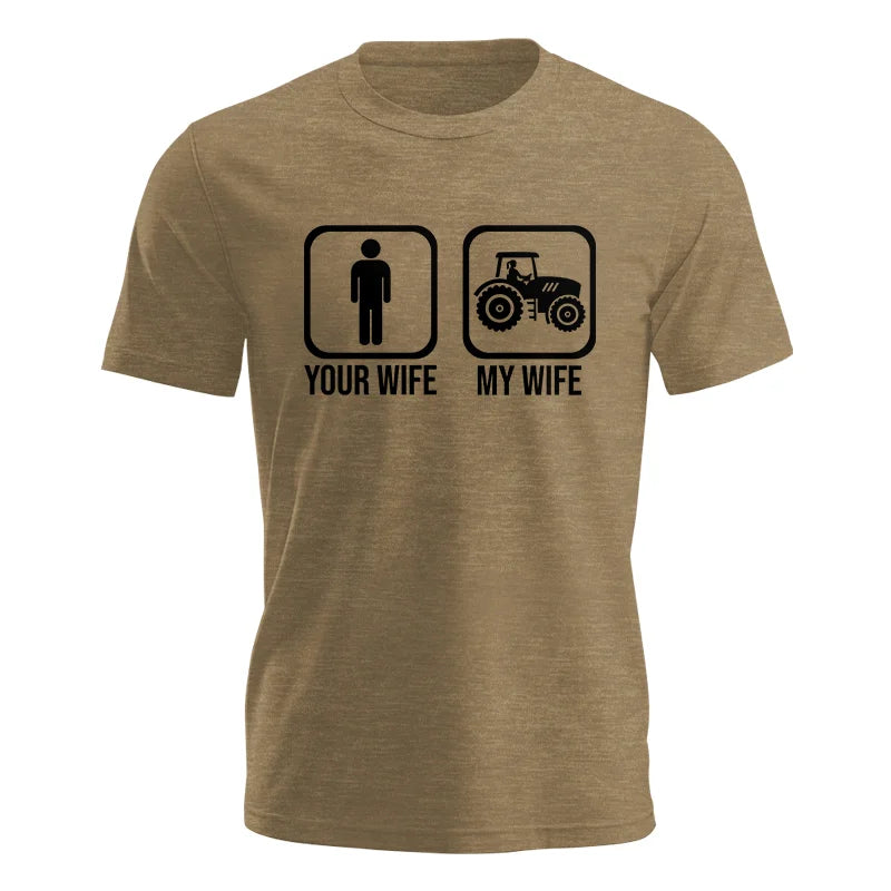 My Wife Is Cooler Than Yours Funny Farm Tractor 2 - Unisex Jersey Short Sleeve Tee